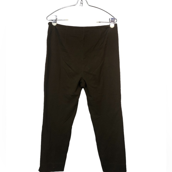 Chico’s Women’s Pant Side Zip Flat Front Classic Basic Brown - Picture 2 of 7